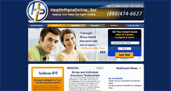 Desktop Screenshot of healthplansonline.com