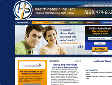 Tablet Screenshot of healthplansonline.com